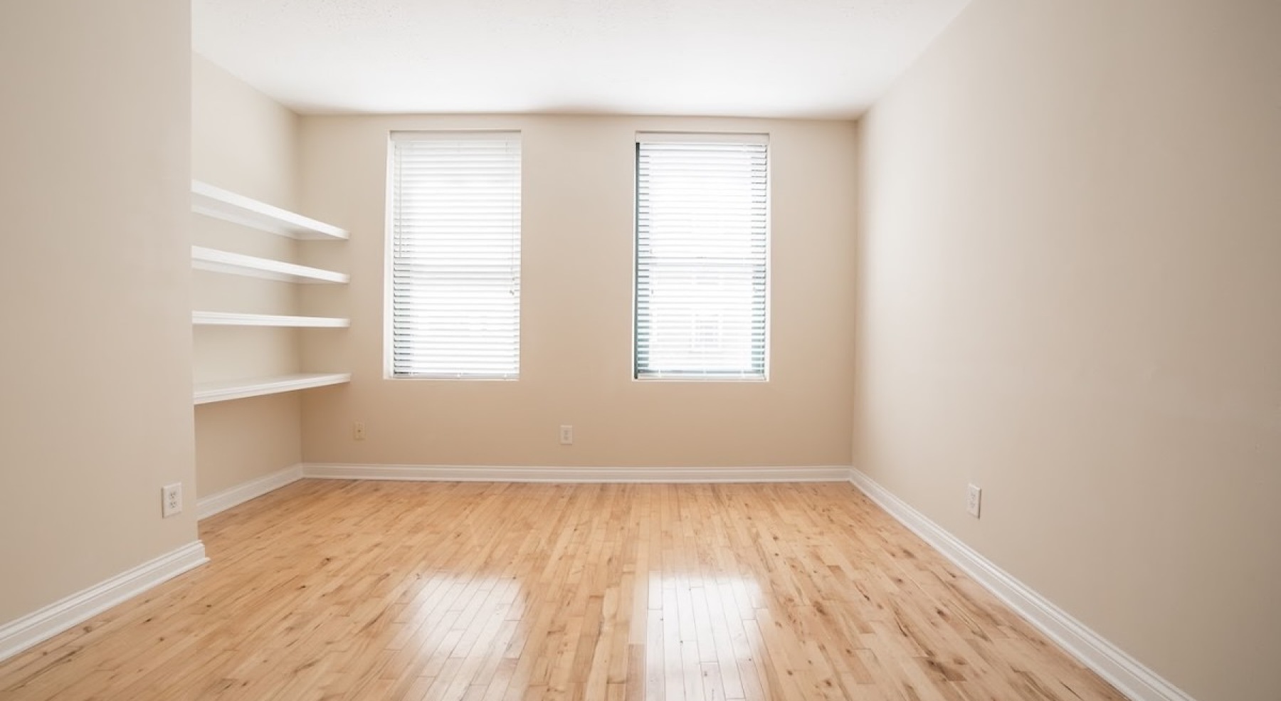 Open space living area with natural lighting