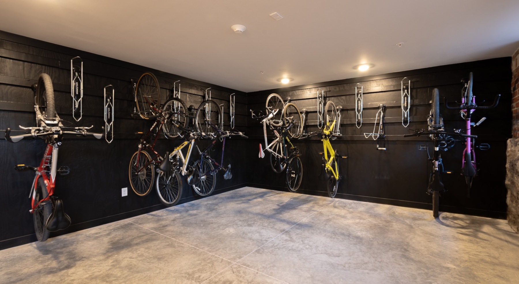 a bike storage room