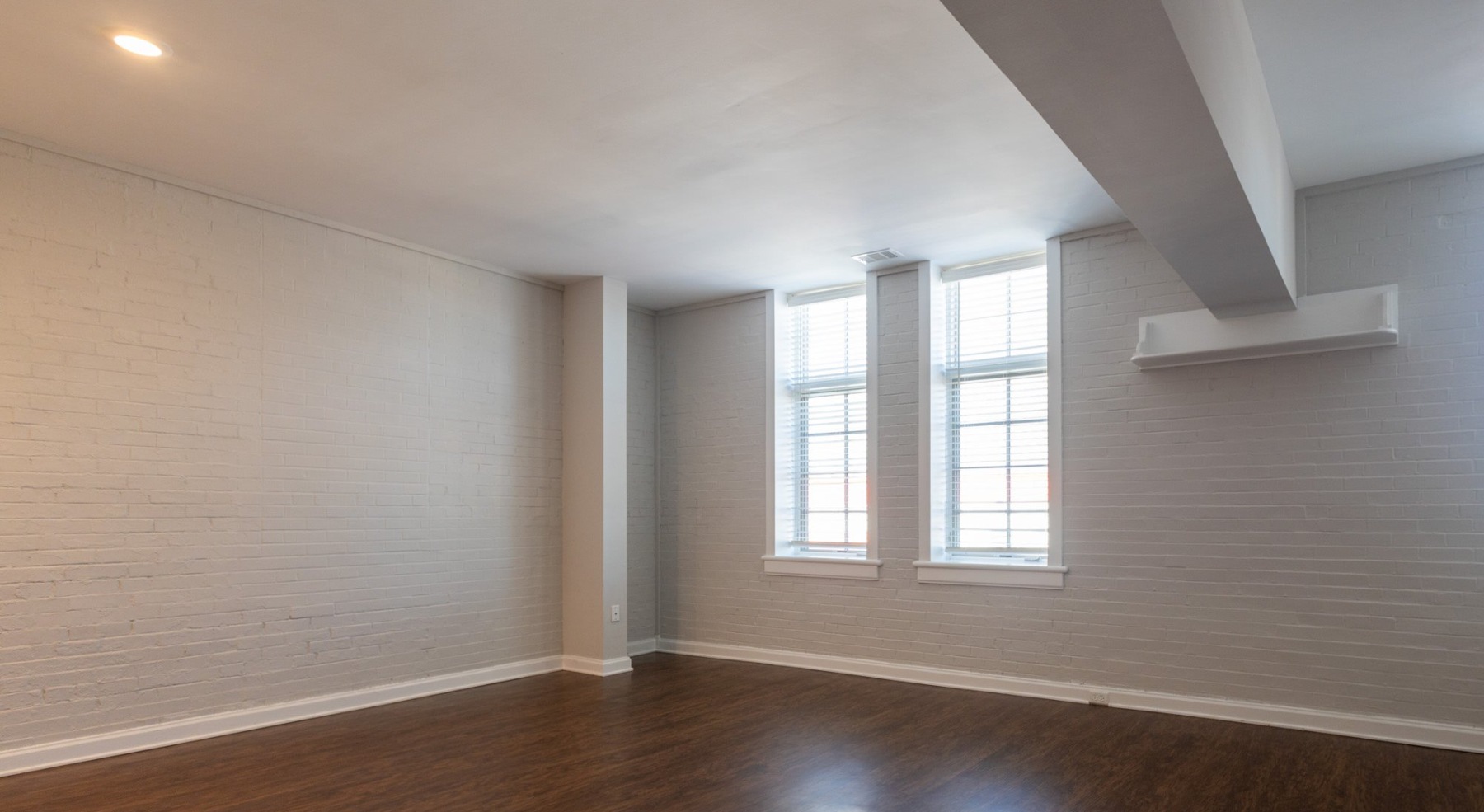 Open space living area with natural lighting