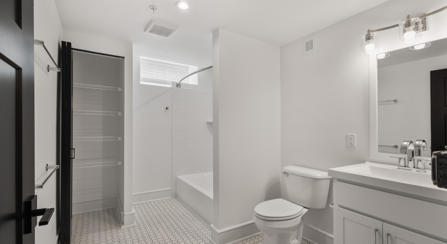 spacious bathroom with ample light